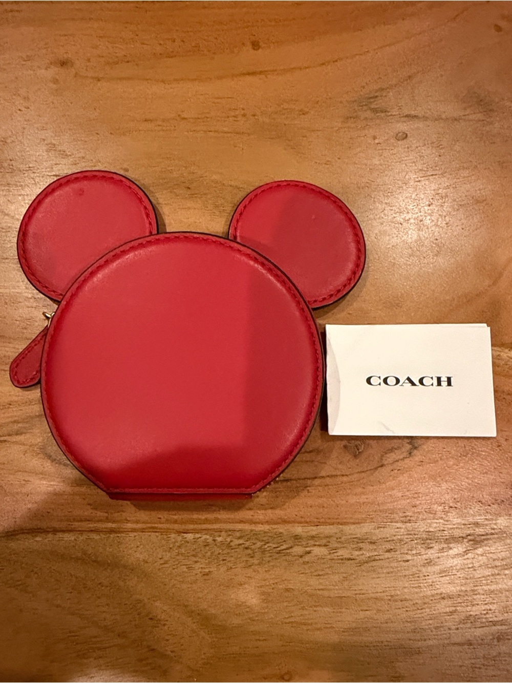 NWT Disney x Coach Mickey Mouse Ear Coin Case [limited edition]